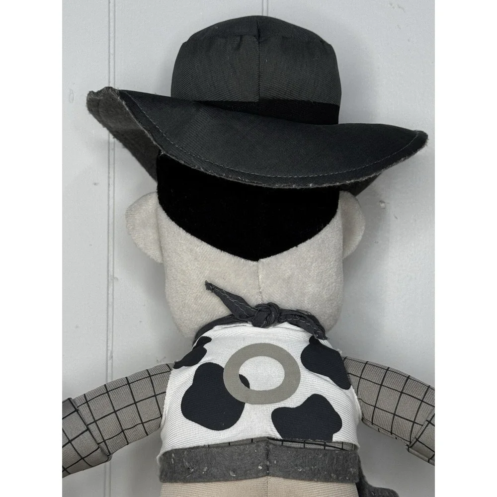 Disney Toy Story Plush Monochrome WOODY 14" Cowboy Sega Series 3 Black White - Picture 5 of 15